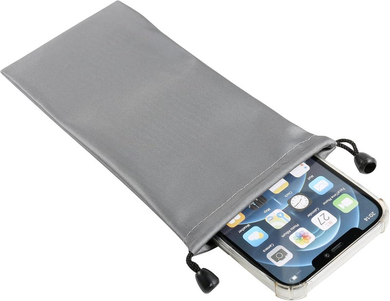 Seqoiyia 2 Pack Cell Phone Sleeves Phone Pouch Bag with Drawstring Closure Compatible for iPhone 17 Pro Max Galaxy S25 Ultra S25 Edge A56 A36 A35 A26 A16 Moto G Stylus Edge Pixel 10 Pro XL OnePlus 13R - Image 4